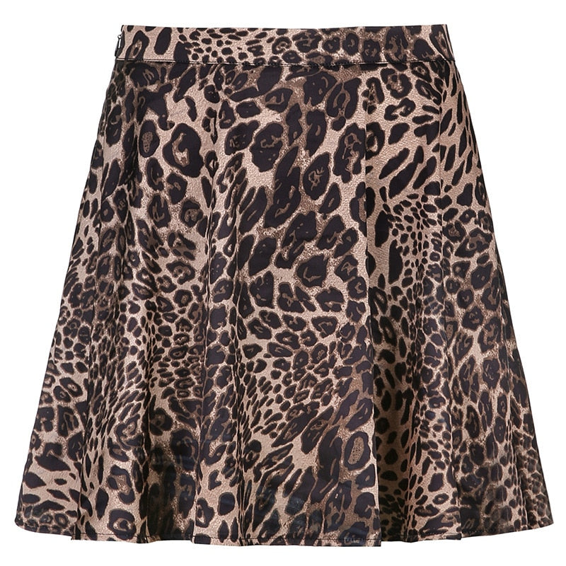 cheetah print mini skirt