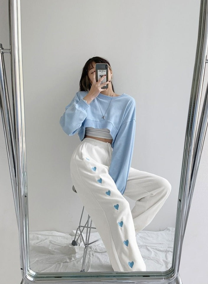 Love Embroidery Sweatpant