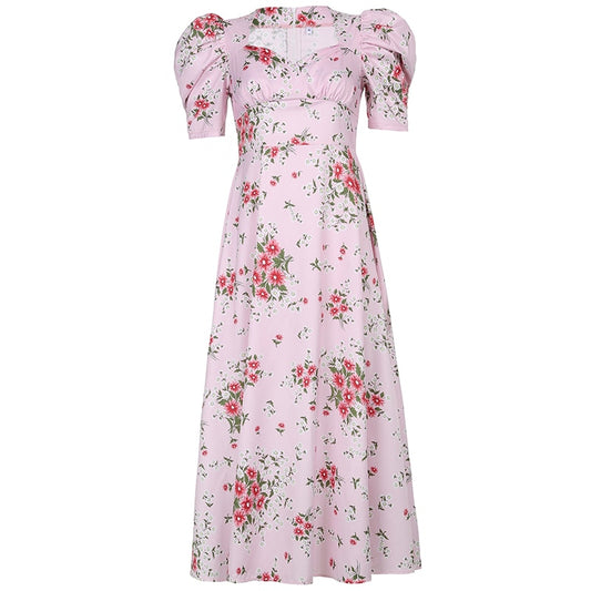 women's pink floral ruffle maxi dress kendall jenner